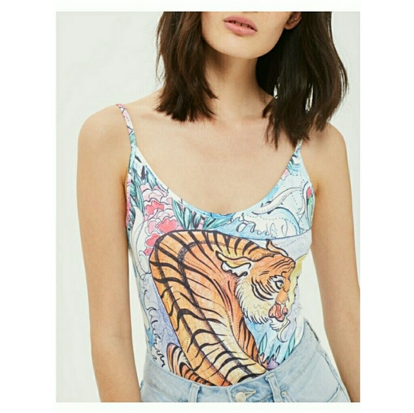 Topshop Tiger Bodysuit - Picture 2 of 3